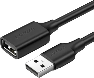 Удлинитель Ugreen US103 10313 USB Type-A - USB Type-A (0.5 м, черный) 