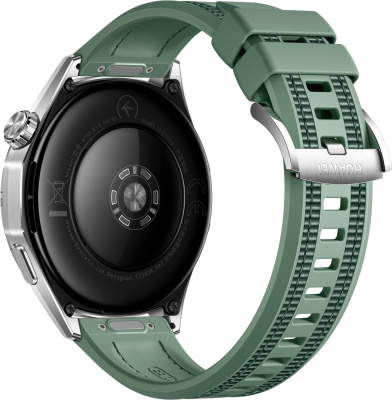 Huawei Watch GT 6 46 мм (серебристый, с зеленым плетеным ремешком, международная версия) 