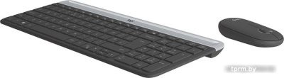 Офисный набор Logitech MK470 Slim Wireless Combo 920-009206 (графитовый) 