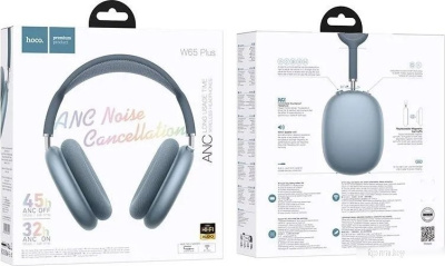 Наушники Hoco W65 Plus (голубой) 