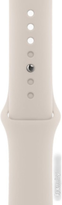 Умные часы Apple Watch Series 9 45 мм (алюминиевый корпус, звездный свет/звездный свет, спортивный силиконовый ремешок M/L) 