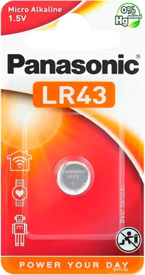Батарейка Panasonic LR43 LR43EL/1B (1 шт) 