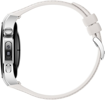 Умные часы Huawei Watch 5 42 мм (серебристый, с белым силиконовым ремешком, международная версия) 