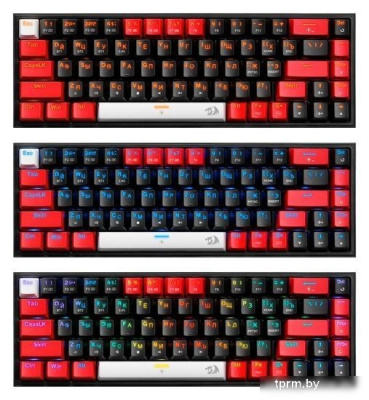 Клавиатура Redragon Castor Pro (черный/красный) 