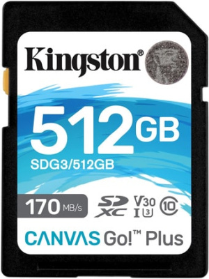 Карта памяти Kingston Canvas Go! Plus SDXC 512GB 