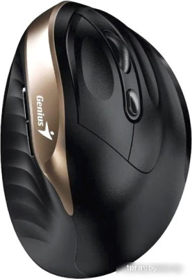 Вертикальная мышь Genius Ergo 8250S (черный/золотистый) 