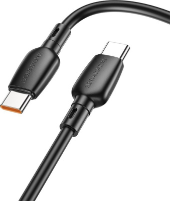 Кабель Borofone BX93 USB Type-С - USB - Type-C (100Вт, 1 м, черный) 