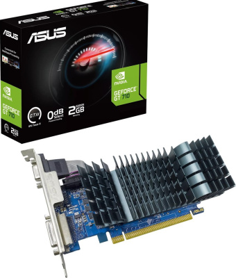 Видеокарта ASUS GeForce GT 710 2GB GDDR5 EVO GT710-SL-2GD5-BRK-EVO 