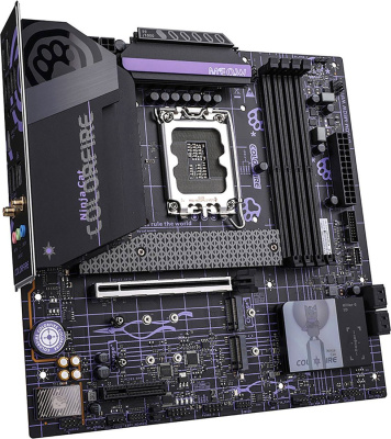 Материнская плата Colorful Colorfire B760M-Meow WiFi D5 Purple 