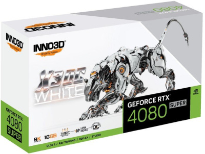Видеокарта Inno3D RTX 4080 Super X3 OC White N408S3-166XX-18703259 
