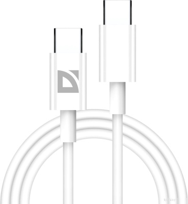 Defender F182 30 Вт USB Type-C - USB Type-C (2 м, белый) 