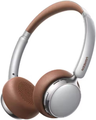 Наушники Ugreen Studio Plus HP207 (серебристый/коричневый) 