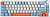 Клавиатура Cyberlynx ZA68 White Blue Orange (TNT Yellow) 