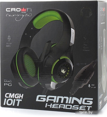 Наушники CrownMicro CMGH-101T (зеленый) 