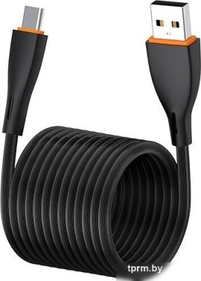 Кабель EOFE AC21 USB Type-A - USB Type-C (1 м, черный) 