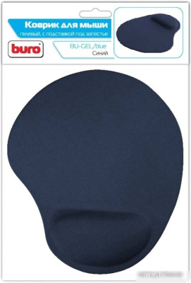 Коврик для мыши Buro BU-GEL (синий) 