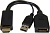 Кабель Cablexpert A-HDMIM-DPF-01 HDMI - DisplayPort (0.1 м, черный) 