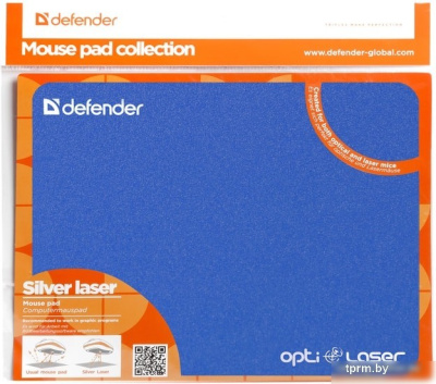 Коврик для мыши Defender Silver Opti-Laser (синий) 