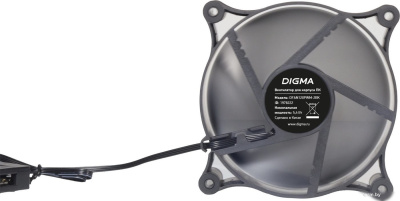 Вентилятор для корпуса Digma DFAN120PWM-2BK 