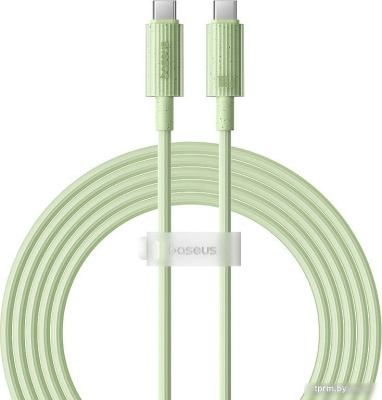 Кабель Baseus Habitat Series Fast Charging Cable 100W USB Type-C - USB Type-C (2 м, зеленый) 