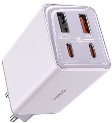 Baseus GaN6 Pro Fast Charger 2C+2U 65W P10162701533-00 (фиолетовый) 