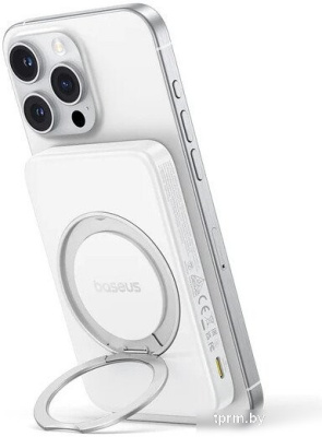 Baseus PicoGo Qi2 Magnetic Power Bank 5000mAh 20W (белый) 