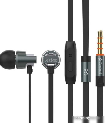 Наушники Celebrat C8 (серый/черный) 