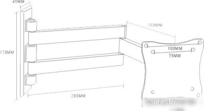 Кронштейн Arm Media LCD-7101 (белый) 