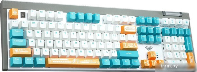 Клавиатура AULA F3050 (с темно-бирюзовыми кнопками, Brown Switch) 