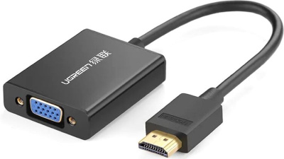 Ugreen MM102 40233 HDMI - VGA (0.25 м, черный) 