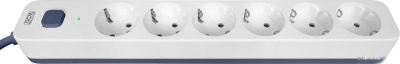 Стабилизатор Powercom SP-06W (3м, 6 розеток, белый/серый) 