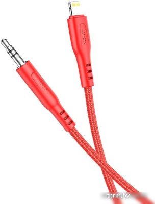 Кабель Hoco UPA18 Lightning - Jack 3.5 (1 м, красный) 