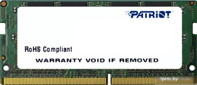 Оперативная память Patriot Signature Line 16GB DDR4 SODIMM PC4-19200 PSD416G24002S 