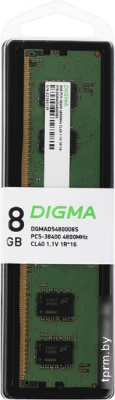 Оперативная память Digma 8ГБ DDR5 4800 МГц DGMAD5480008S 