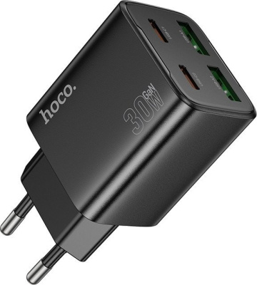 Сетевое зарядное Hoco N56 (черный) 