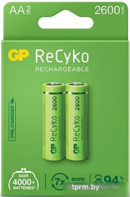 Аккумулятор GP ReCyko AA 2600mAh 2шт 
