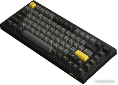 Клавиатура Akko 5075B Plus Black & Gold (Akko Cream Yellow V3) 