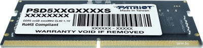Оперативная память Patriot Signature Line 16ГБ DDR5 SODIMM 5200 МГц PSD516G520081S 