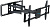 Кронштейн Kromax ATLANTIS-70 (черный) 