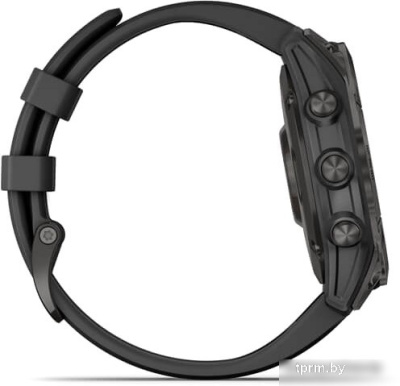 Умные часы Garmin Fenix 7 Sapphire Solar 47 мм (серый карбон/черный) 
