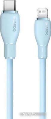 Кабель Baseus Pudding Series USB Type-C - Lightning (2 м, голубой) 