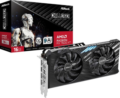Видеокарта ASRock Radeon RX 7600 XT Challenger 16GB OC RX7600XT CL 16GO 
