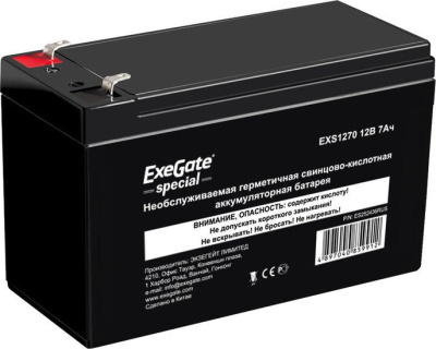 Аккумулятор для ИБП ExeGate Special EXS1270 (12В/7 А·ч) [ES252436RUS] 