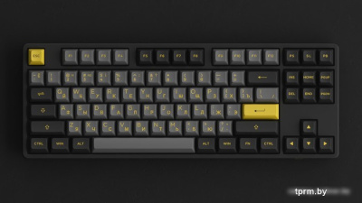 Клавиатура Akko 5087S Black & Gold (Akko Cream Yellow V3) 