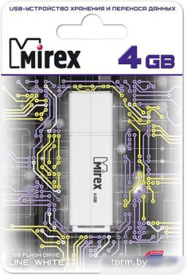 USB Flash Mirex Color Blade Line 4GB (белый) [13600-FMULWH04] 