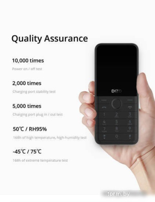 Кнопочный телефон Dizo Star 300 (черный) 