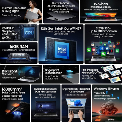 Ноутбук Blackview Acebook 8 (серый) 