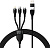 Кабель Baseus CASS030101 USB-C/A - USB-C, microUSB, Lightning (1.2 м, черный) 