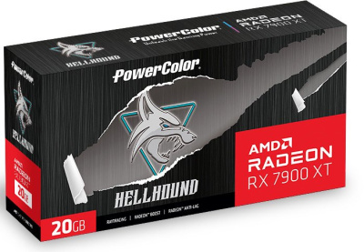 Видеокарта PowerColor Hellhound AMD Radeon RX 7900 XT 20GB GDDR6 RX 7900 XT 20G-L/OC 