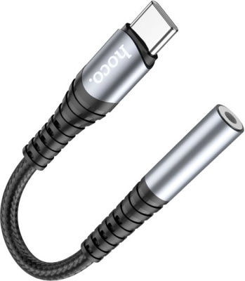 Адаптер Hoco LS33 Type-C - Jack 3.5 (металлик)